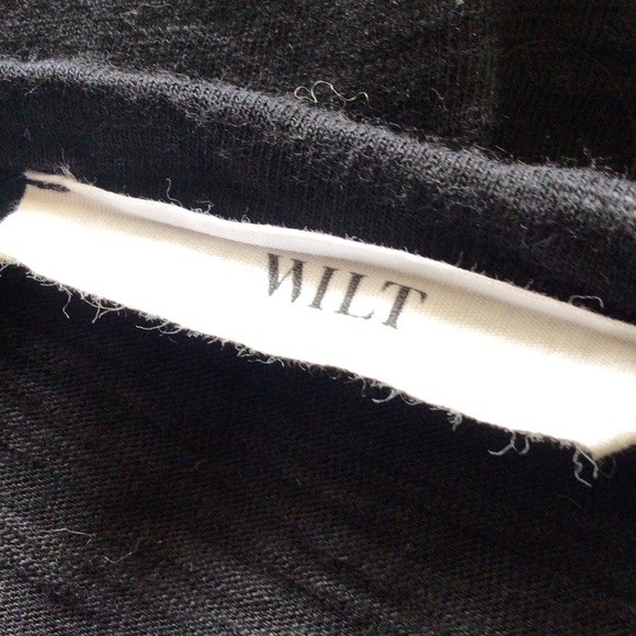 ARITZIA WILT SLUB KNIT BLACK TEE SHIRT 3/4 SLEEVES SIZE XS - Picture 6 of 12